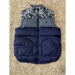 Staple World Renown Pigeon Puffer Vest Gray Navy Men's L